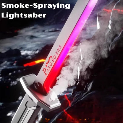 LED Katana Sword with Smoke & Spark Effects, 7-Color Light Blade with Sound FX, Anime-Inspired Cosplay Katana for Roleplay, Halloween, Parties, Collectors, and Display