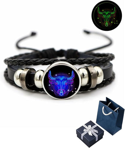 Zodiac Cosmic Leather Bracelet (Energized)
