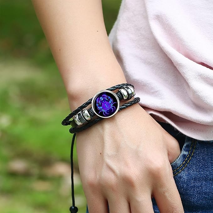 Zodiac Cosmic Leather Bracelet (Energized)
