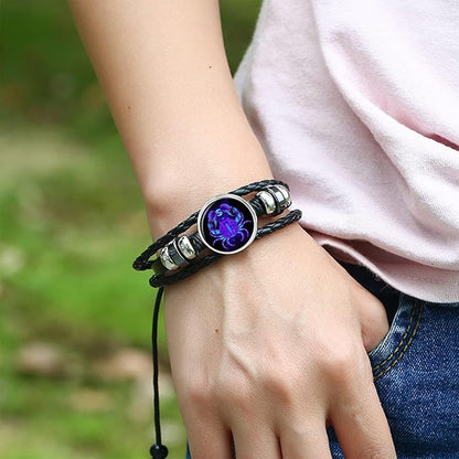Zodiac Cosmic Leather Bracelet (Energized)