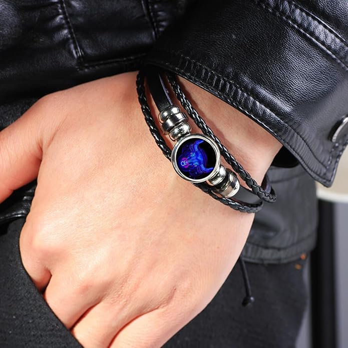 Zodiac Cosmic Leather Bracelet (Energized)