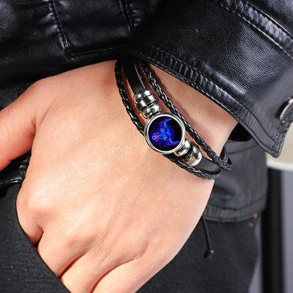 Zodiac Cosmic Leather Bracelet (Energized)
